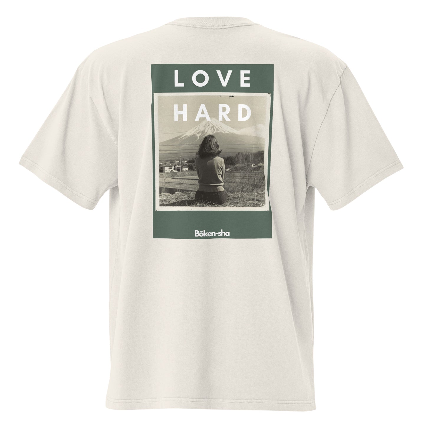 T-shirt oversize délavé Bōken-sha - Love hard
