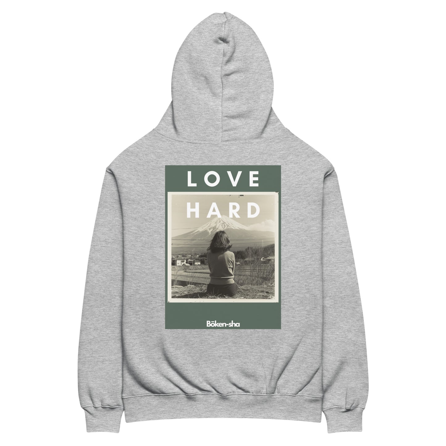 Hoodie Unisexe - Bōken-sha - Love Hard