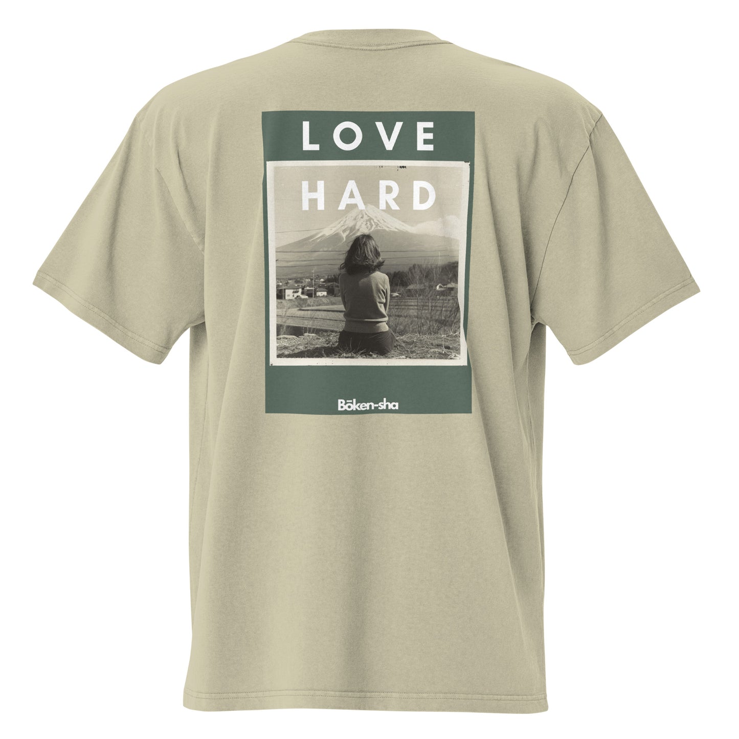T-shirt oversize délavé Bōken-sha - Love hard