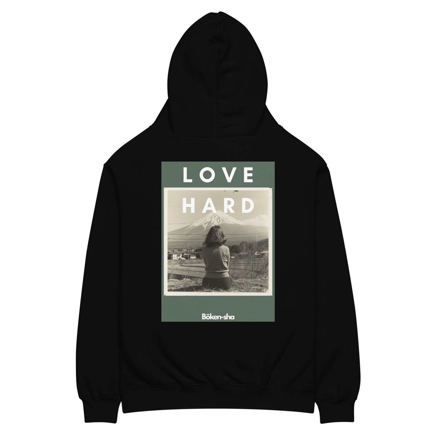 Hoodie Unisexe - Bōken-sha - Love Hard