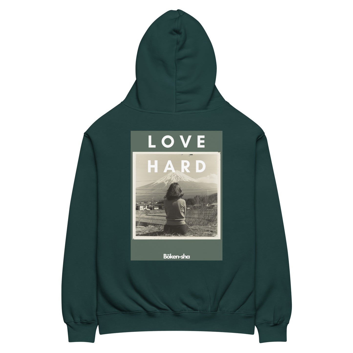 Hoodie Unisexe - Bōken-sha - Love Hard