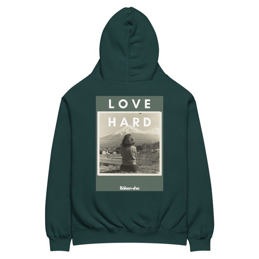 Hoodie Unisexe - Bōken-sha - Love Hard